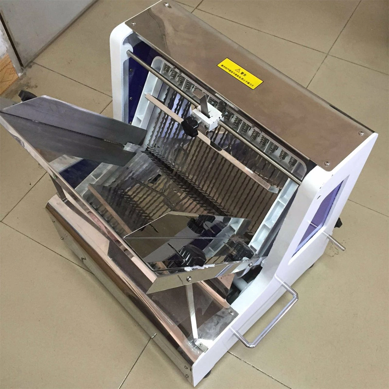 Kitchen Food Equipment Cutting Machine 31 Blade 12mm Stainless Steel Toast Bread Slicer Machine