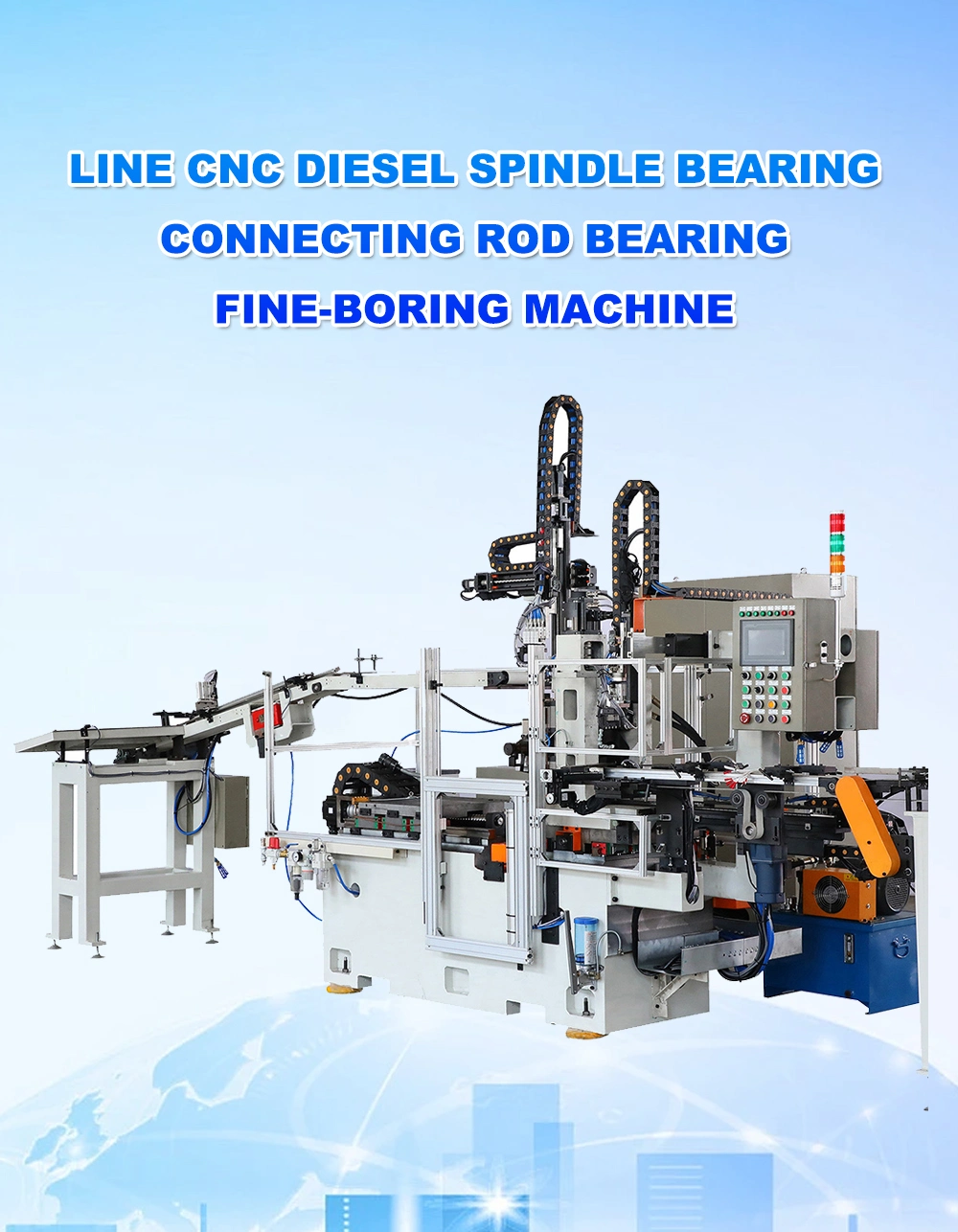 9sliding Bearing Bush Production Line CNC Diesel Spindle Bearing Connecting Rod Bearing Fine-Boring Machine
