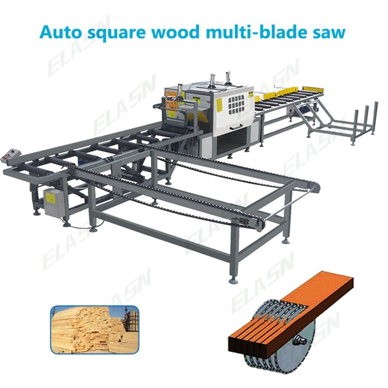 Woodworking Multichip Multi Rip Saw Multiple Score Blade Wood Circular Cutting Machine Multi-Blade Saw Machine