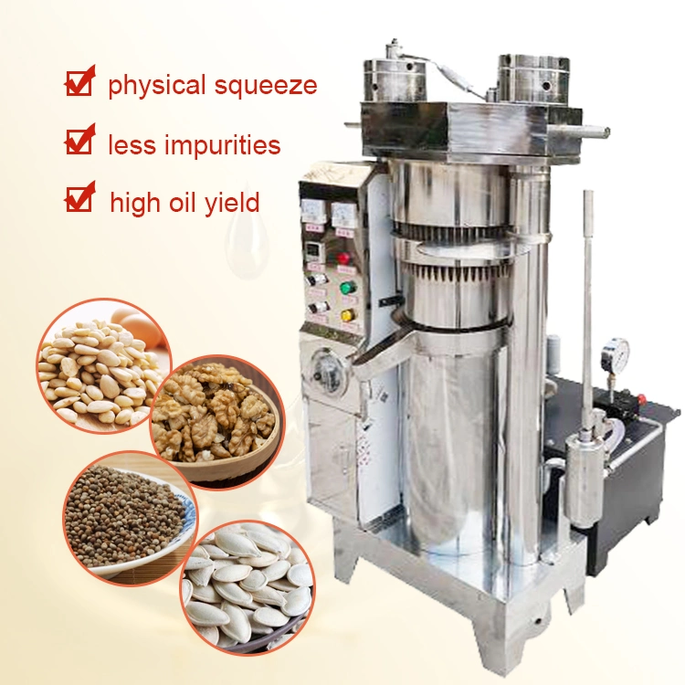 Factory Supply Hydraulic Cold Press Oil Making Extraction Press Machine