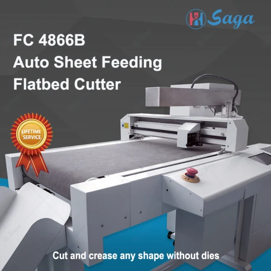 CCD Digital Auto Feeding Flatbed Die Cutter Have Cutting and Creasing Tool Half/Kiss-Cut for Synthetic Paper, Label, Self-Adhesive Material and Thin PVC