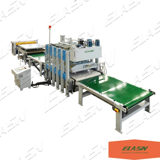 Woodworking 5 Layers Lamination Plywood Hot Press Production Line for Making Floor
