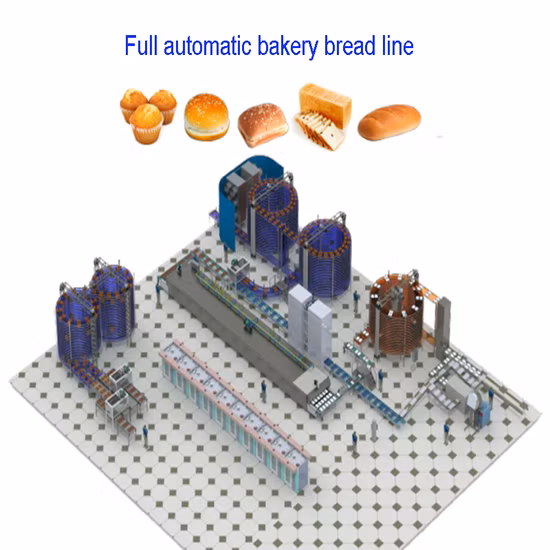 High Speed Long Stripe French Baguette Bread Making Machine Loaf Bread Production Line Bread Slicing Machine